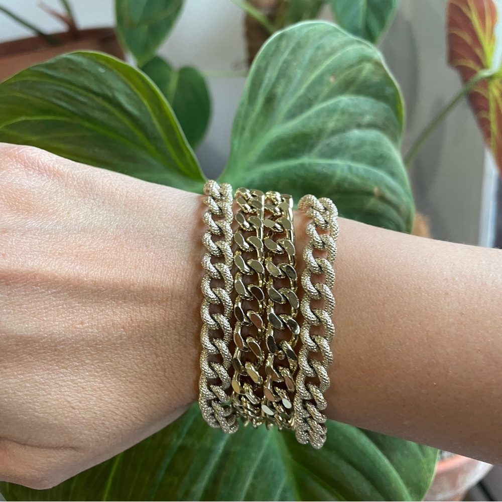 LISNER Gold Multi Chains Bracelet